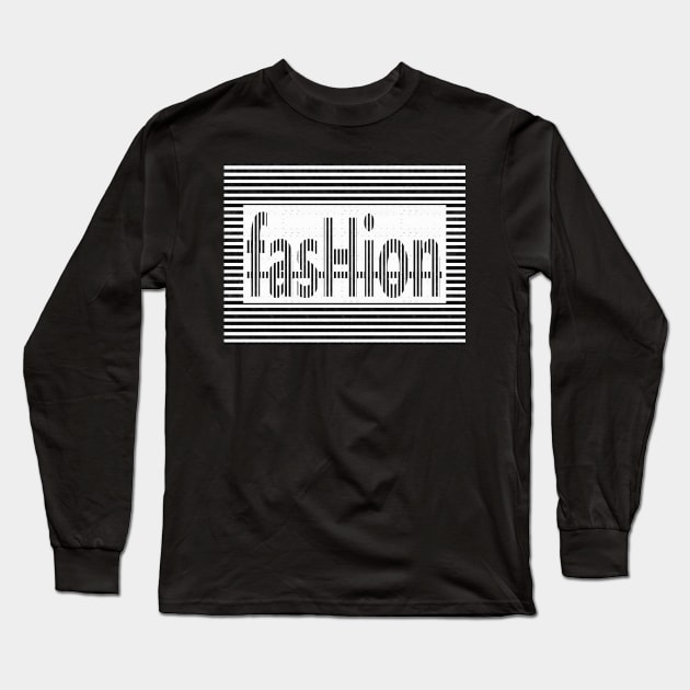 Fashion Black and White Long Sleeve T-Shirt by danieljanda